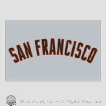 San Francisco Giants sport logo: San Francisco on a grey background.