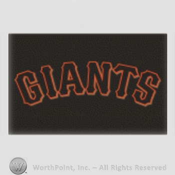 San Francisco Giants sport logo: Giants on a black background.