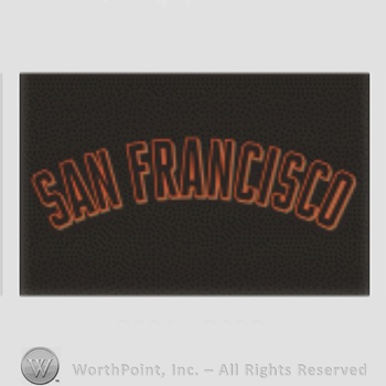 San Francisco Giants sport logo: San Francisco on a black background.