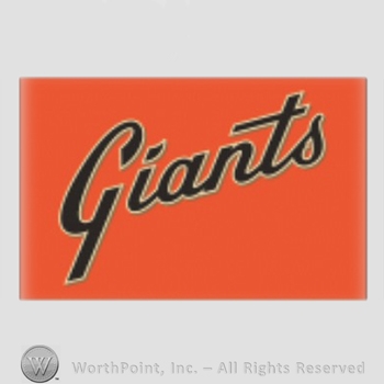 San Francisco Giants sport logo: Giants on a red background.