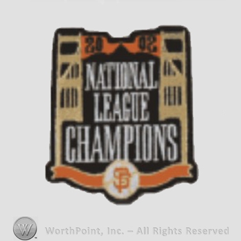 San Francisco Giants sport logo: 2002 National League Champions.