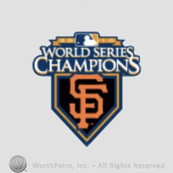San Francisco Giants sport logo: World Series Champions and interlocked SF.
