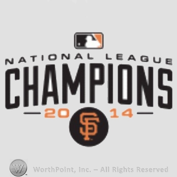 San Francisco Giants sport logo: National League Champions 2014 and interlocked SF.