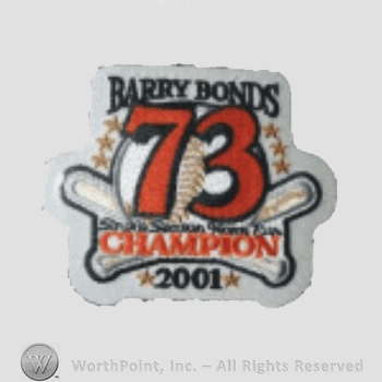 San Francisco Giants sport logo: Barry Bonds 73 Champion 2001.