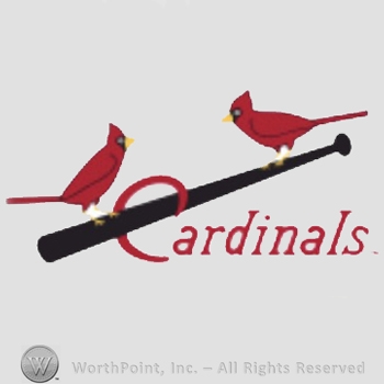St. Louis Cardinals sport logo: two cardinals on a baseball bat and Cardinals written below.
