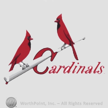 St. Louis Cardinals sport logo: two cardinals on a baseball bat and Cardinals written below.