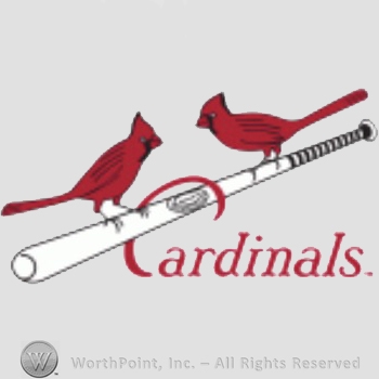 St. Louis Cardinals sport logo: two cardinals on a baseball bat and Cardinals written below.