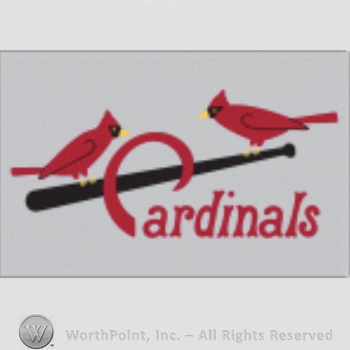 St. Louis Cardinals sport logo: two cardinals on a baseball bat and Cardinals written below.