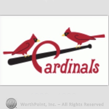 St. Louis Cardinals sport logo: two cardinals on a baseball bat and Cardinals written below.