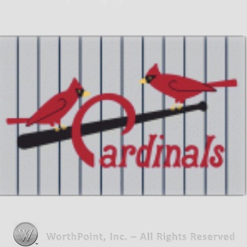 St. Louis Cardinals sport logo: two cardinals on a baseball bat and Cardinals written below.