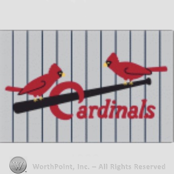 St. Louis Cardinals sport logo: two cardinals on a baseball bat and Cardinals written below.