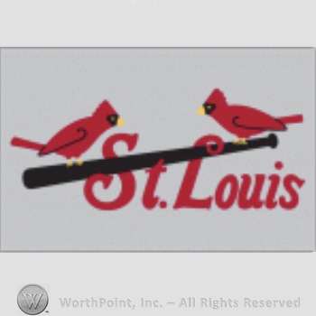 St. Louis Cardinals sport logo: two cardinals on a baseball bat and St. Louis written below.