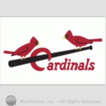 St. Louis Cardinals sport logo: two cardinals on a baseball bat and Cardinals written below.