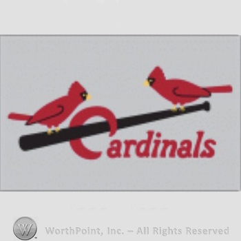 St. Louis Cardinals sport logo: two cardinals on a baseball bat and Cardinals written below.