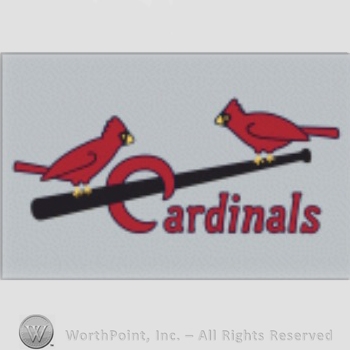 St. Louis Cardinals sport logo: two cardinals on a baseball bat and Cardinals written below.