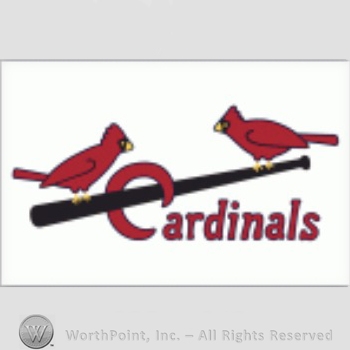 St. Louis Cardinals sport logo: two cardinals on a baseball bat and Cardinals written below.