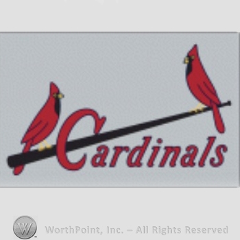 St. Louis Cardinals sport logo: two cardinals on a baseball bat and Cardinals written below.