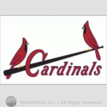 St. Louis Cardinals sport logo: two cardinals on a baseball bat and Cardinals written below.