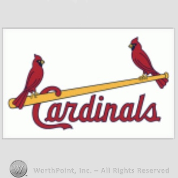 St. Louis Cardinals sport logo: two cardinals on a baseball bat and Cardinals written below.