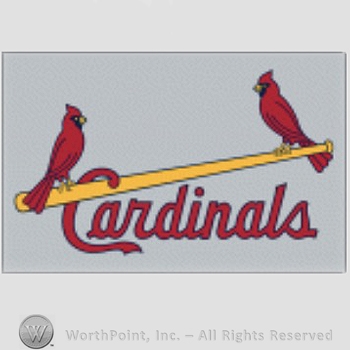 St. Louis Cardinals sport logo: two cardinals on a baseball bat and Cardinals written below.