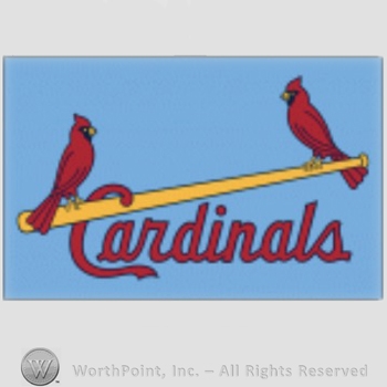 St. Louis Cardinals sport logo: two cardinals on a baseball bat and Cardinals written below.