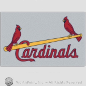 St. Louis Cardinals sport logo: two cardinals on a baseball bat and Cardinals written below.