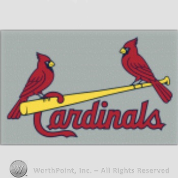 St. Louis Cardinals sport logo: two cardinals on a baseball bat and Cardinals written below.