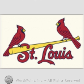 St. Louis Cardinals sport logo: two cardinals on a baseball bat and St. Louis written below.