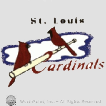 St. Louis Cardinals sport logo: two cardinals on a baseball bat and Cardinals written below.