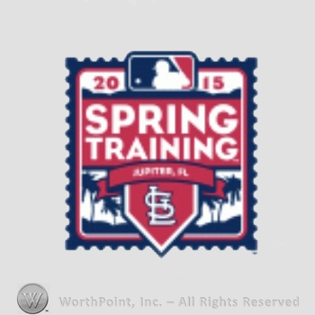 St. Louis Cardinals sport logo: 2015 Spring Training Jupiter, Fl; interlocked STL.