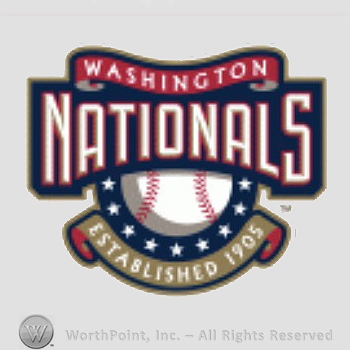Washington Nationals sport logo: Washington Nationals Established 1905.