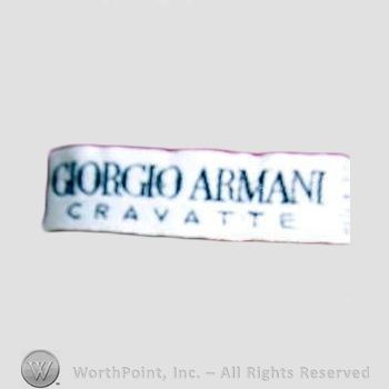 Clothing label : Giorgio Armani.