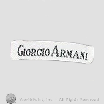 Clothing label : Giorgio Armani.