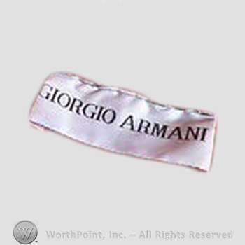 Clothing label : Giorgio Armani.