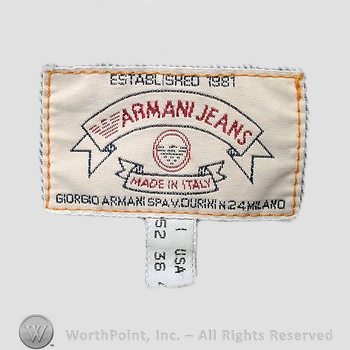 Clothing label : Giorgio Armani.