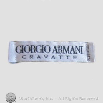 Clothing label : Giorgio Armani.