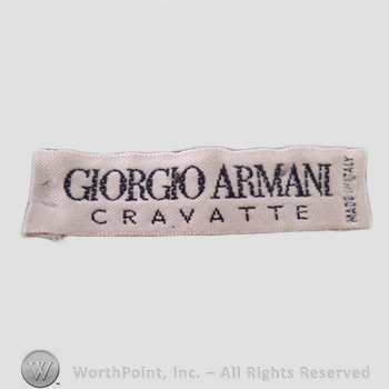 Clothing label : Giorgio Armani.