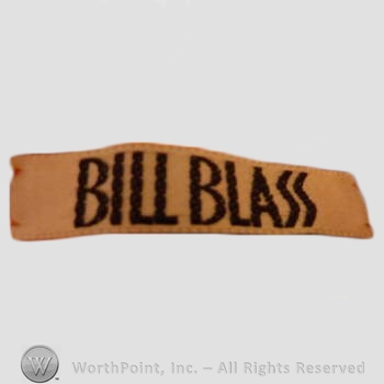 Clothing label : Bill Blass.