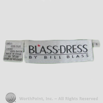 Clothing label : Bill Blass.