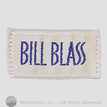 Clothing label : Bill Blass.