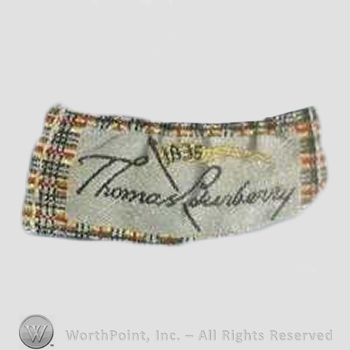 Clothing label : Burberrys.