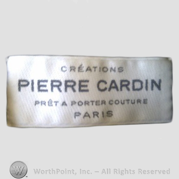 Clothing label : Pierre Cardin.