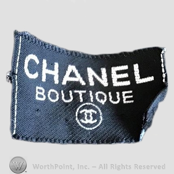 Clothing label : Chanel.