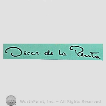 Clothing label : Oscar de la Renta.