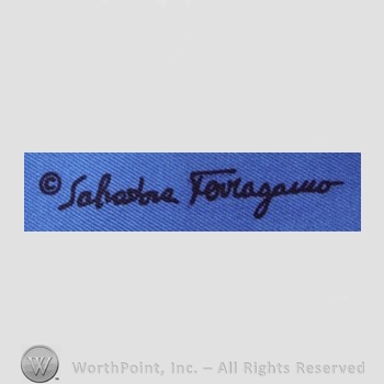 Clothing label : Salvatore Ferragamo.