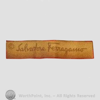Clothing label : Salvatore Ferragamo.