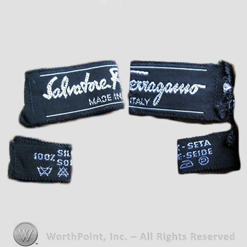 Clothing label : Salvatore Ferragamo.
