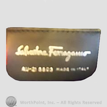 Clothing label : Salvatore Ferragamo.