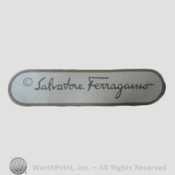 Clothing label : Salvatore Ferragamo.
