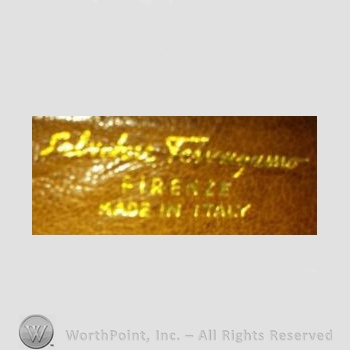 Clothing label : Salvatore Ferragamo.